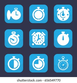 Quick icon. set of 9 filled quick icons such as