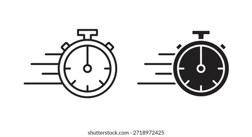 Icono rápido. Símbolo, ilustración del logotipo. conjunto de iconos gráficos