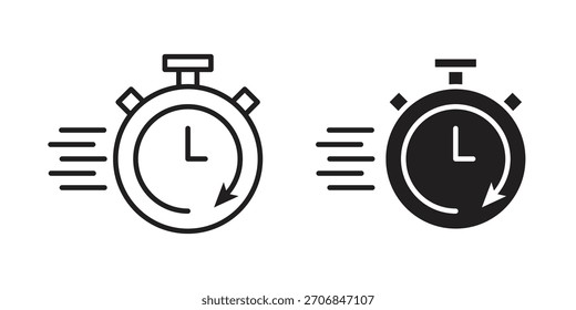 Símbolo de ícone rápido para designs de logotipo, Web e aplicativo.