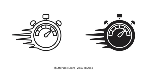 Quick icons in outline and fill. vector illustration for ui.