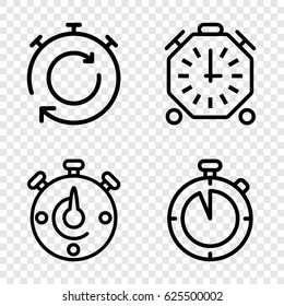 Quick icons set. set of 4 quick outline icons such as 