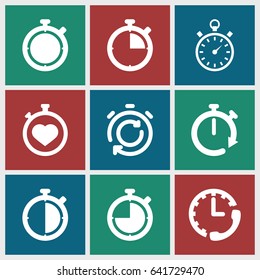 Quick icons set. set of 9 quick filled icons such as