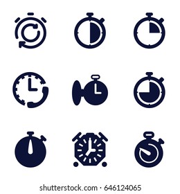 Quick icons set. set of 9 quick filled icons such as