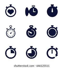 Quick icons set. set of 9 quick filled icons such as