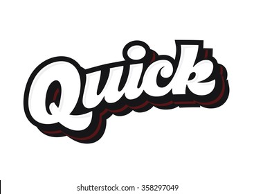 Quick Lettering Vector Sketch Logo