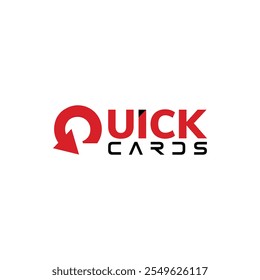 Design de logotipo rápido no vetor de fundo branco.