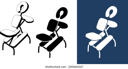 Quick Massage Chair minimalist Vector