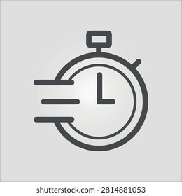 Quick recipe kitchen cooking manual book icon illustration. Easy food preparation steps and time saving meal concept.