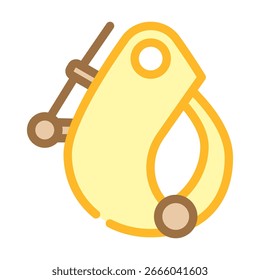 Icono de color del mecanismo de Autorización rápida. Vector de Autorización rápida. Ilustración de símbolo aislado