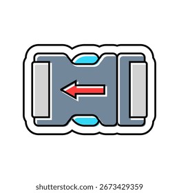 Icono de color del mecanismo de Autorización rápida. Vector de Autorización rápida. Ilustración de símbolo aislado