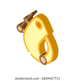 Mecanismo de Autorización rápida Vector de íconos isométricos. Signo de mecanismo de Autorización rápida. Ilustración de símbolo aislado