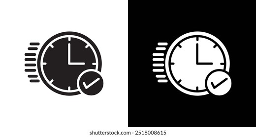 quick response icon Vector flat thin line illustration