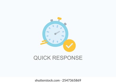 Quick Response Vector Icon Or Logo Illustration