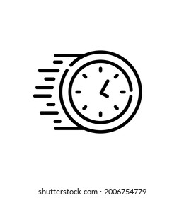 Quick response web icon. fast service vector icon in white background. 