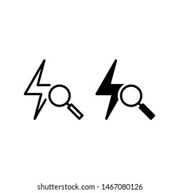 Quick search icon, with outline and glyph styles