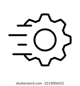 quick settings icon line vector design in trendy style