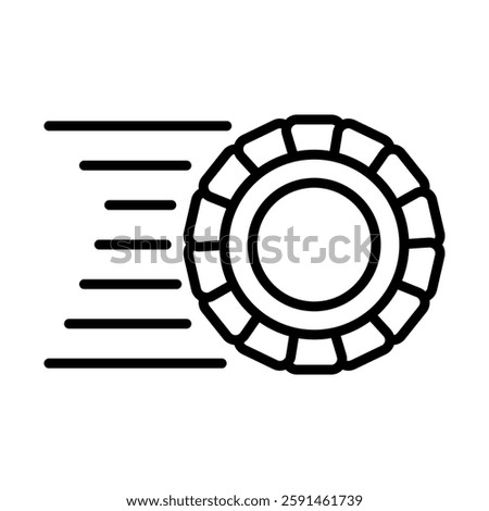 Quick Settings Vector Line Icon Design