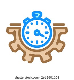 quick setup color icon vector. quick setup sign. isolated symbol illustration