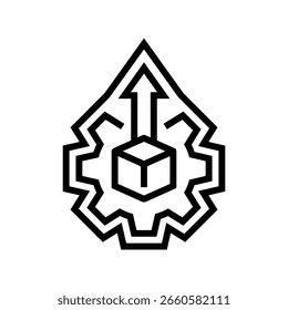 quick setup line icon vector. quick setup sign. isolated contour symbol black illustration