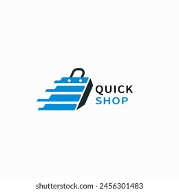 Quick shop icon logo design 2