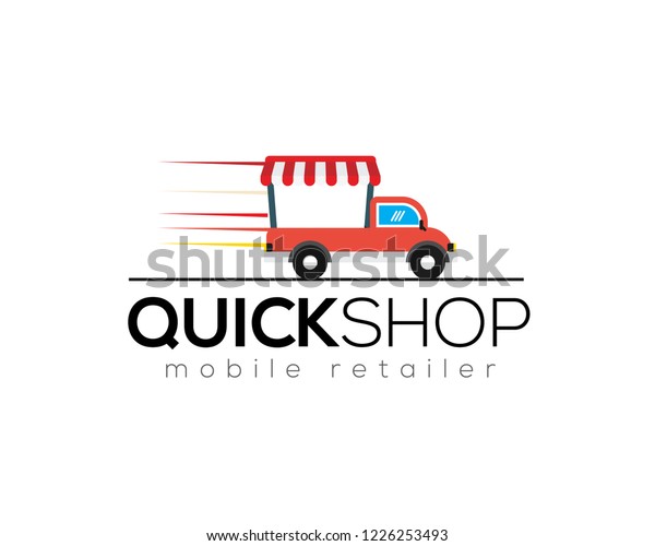 Quick Shop Logo Stock Vector (Royalty Free) 1226253493 | Shutterstock