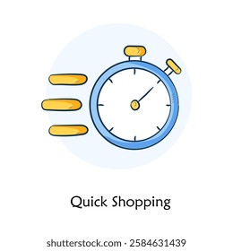 Quick Shopping Icon – Fast Purchase and Instant Checkout