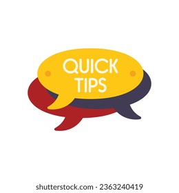 Quick suggestion icon flat vector. Advice idea. Info trick isolated