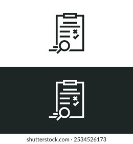 Quick survey icon isolated on white background. Vector illustrations are made with vector-based software, not AI generated results.