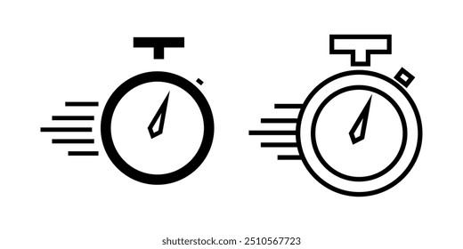 ícone de horário rápido no plano de fundo branco