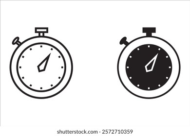 quick time icon set, fast deadline, vector illustration on white backgrond
