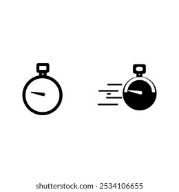 quick time icon set,icon, stop, fast, watch, stopwatch, time, clock, quick, rapid, line, action, logo, order, speed, car, service, circle, outline, flat, vector, green, race, minute, short, first, abs