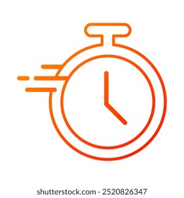 Quick time icon. Stopwatch, Fast delivery, Express, Timer, Chronometer, Time, Clock, Fast, Sports. Vector icon illustration