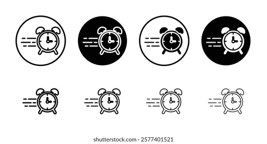 Quick time icon Vector logo set flat
