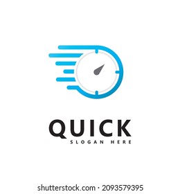 Quick Time logo vector template