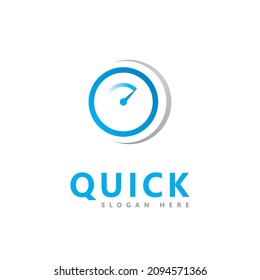 Quick Time logo vector template