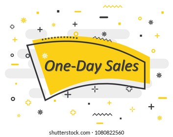 Quick Tips badge with light bulb and speech bubble. Trendy flat vector on yellow background. Vector Illustration.