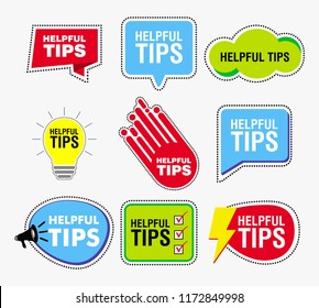 Quick tips banner or help full banner for books, magazine, website and other material printing. eps 10 vector