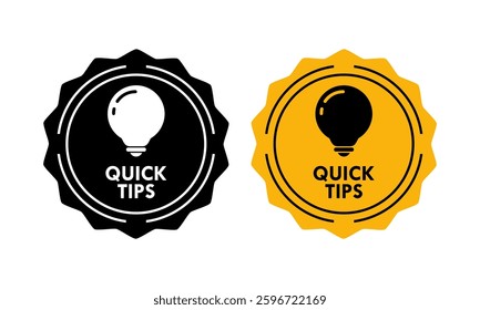 Quick tips design template illustartion