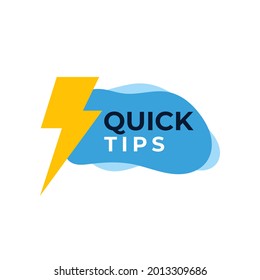 Quick tips Design Vector Template