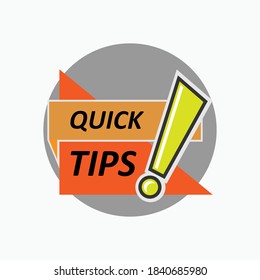 Quick Tips Icon. Universal Interface Element, Fast Strategy Symbol - Vector Logo Template.