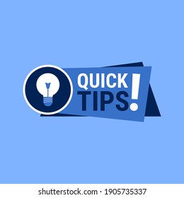 Quick Tips Megaphone Vector Illustration