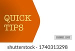 quick tips presentation cover thumbnail template vector illustration