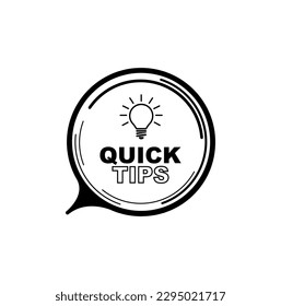 inicio de sesión de consejos rápidos sobre fondo blanco
