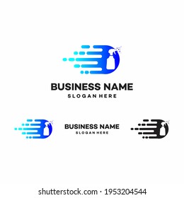 Schnelle Reinigungsdienste 
 Logo-Designs. Schnelle Reinigung Logo Symbol Vektorgrafik.