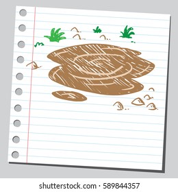 Quicksand funny drawing