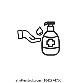 Seife mit Handliniensymbol