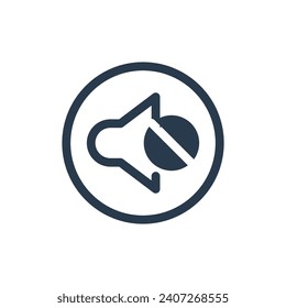 Quiet Environment Vector Icon Illustration for Silent Nights