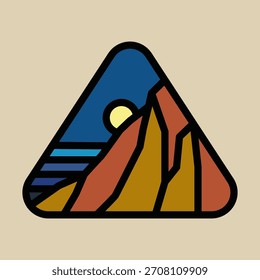 Diseño de camiseta de Arte vectorial de ilustración gráfica de noche tranquila