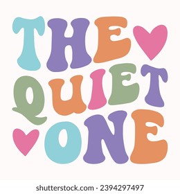 the quiet one retro t shirt