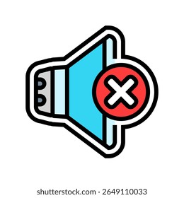 quiet operation color icon vector. quiet operation sign. isolated symbol illustration